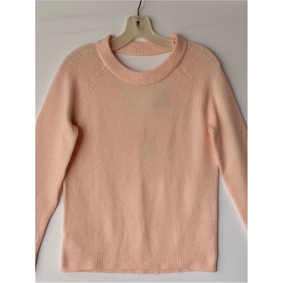 LOFT Sweaters - LOFT Petites Peach Cutout V-Back Choker Neck Knit Sweater MP NWT
